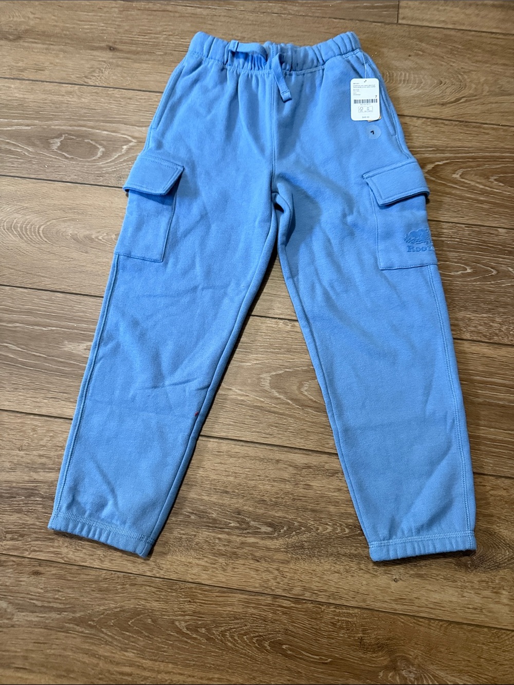 Roots Kids Blue Cargo Fleece Pants